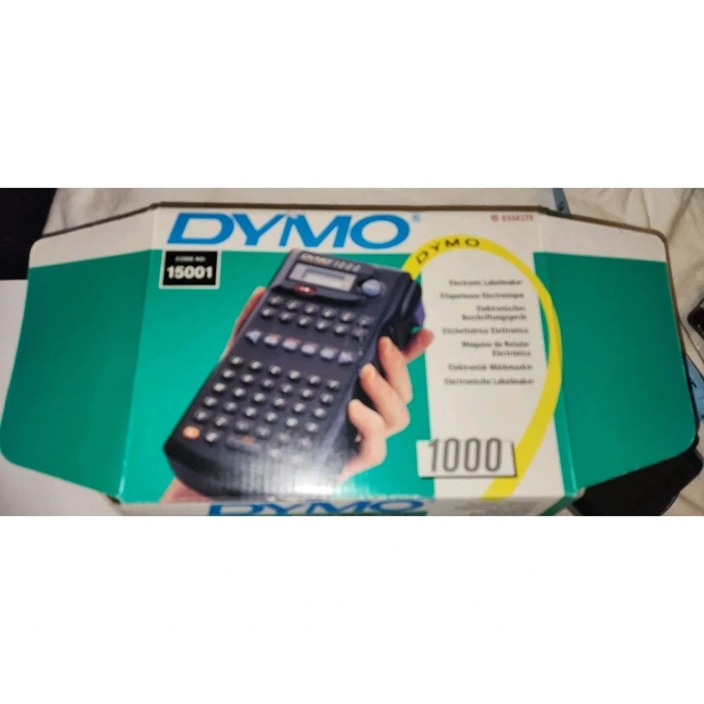 Dymo 1000 Electronic Label Maker with Manual Charger 3 Tapes